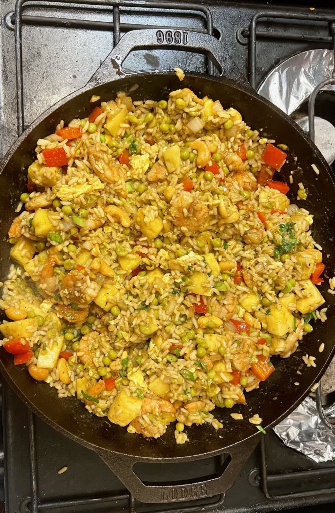 Jamaican Jerk Shrimp with Pineapple Fried Rice - Gari's Galley