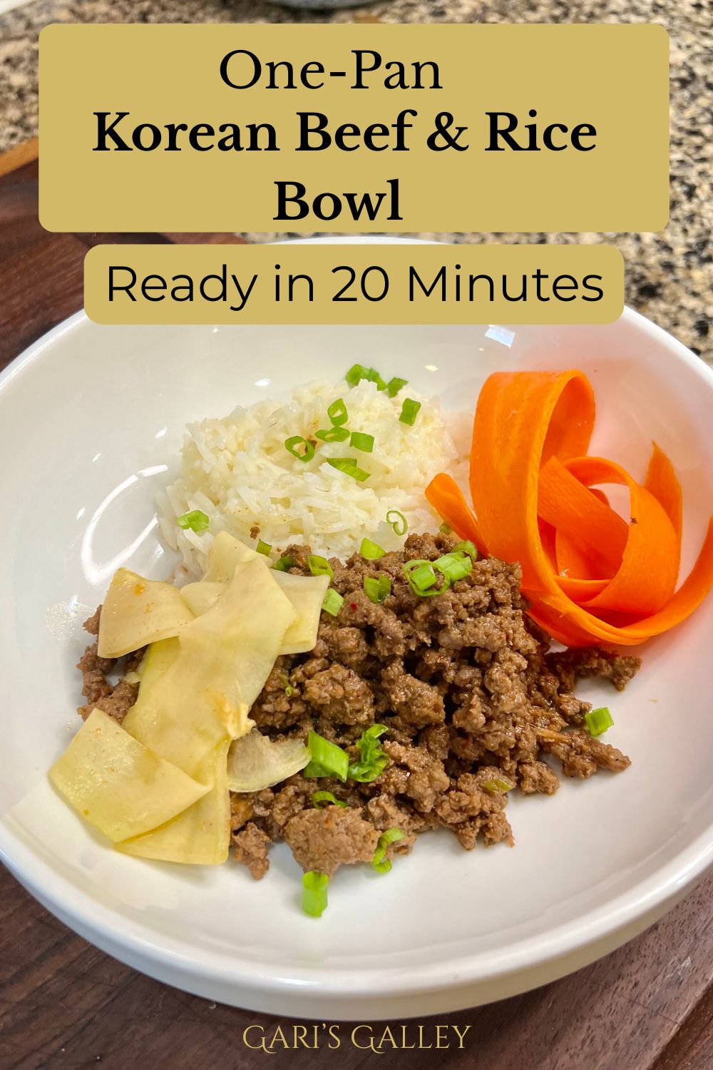 One-Pan Korean Beef & Rice Bowl (Ready in 20 Minutes) - Gari's Galley